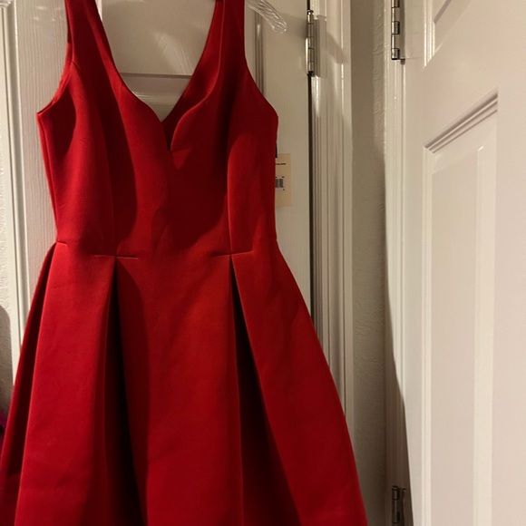 Ali Ro adorable dress with pleated flared bottom so cute dress up or down - Picture 12 of 14